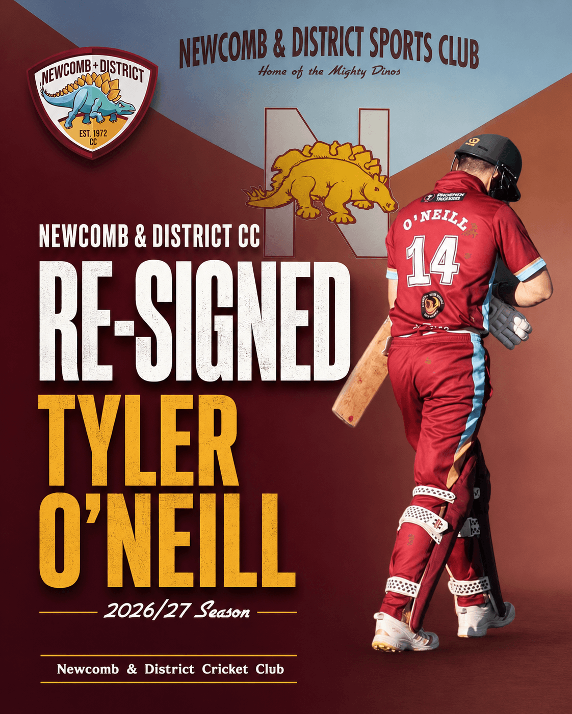 Tyler O'Neil appointed as Player