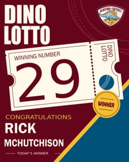 Dino Lotto winner poster: Rick M., winning number 29, 2 October 2026